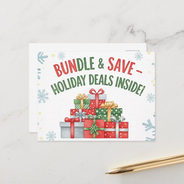 Schwarzer Freitag Postkarte (Vorderseite/Rückseite Beispiel)