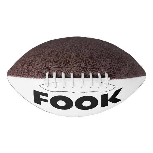 Schwarzer Fußball Football (Vorderseite)