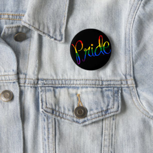 Schwarzer Gay Pride LGBT Knopf Button