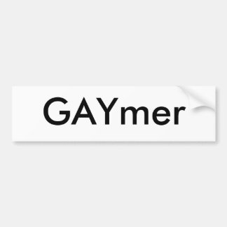 Schwarzer GAYmer Umbau-Aufkleber Autoaufkleber
