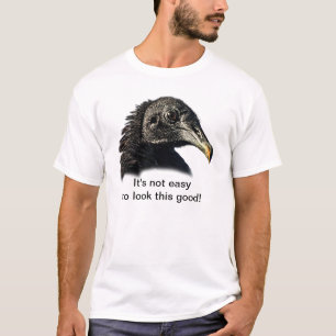 Schwarzer Geier-Bussard kundengerecht T-Shirt