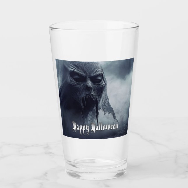 Schwarzer Geist in einer hellischen Landschaft - H Glas (Vorderseite)