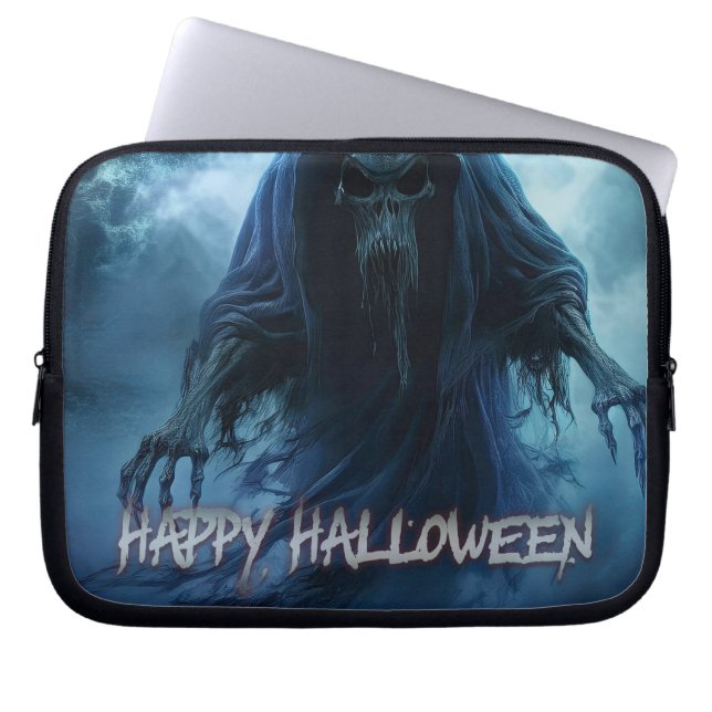 Schwarzer Geist in einer hellischen Landschaft - H Laptopschutzhülle (Vorderseite)
