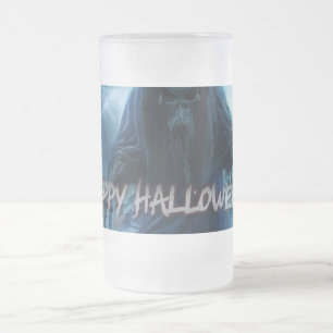 Schwarzer Geist in einer hellischen Landschaft - H Mattglas Bierglas