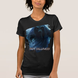 Schwarzer Geist in einer hellischen Landschaft - H T-Shirt