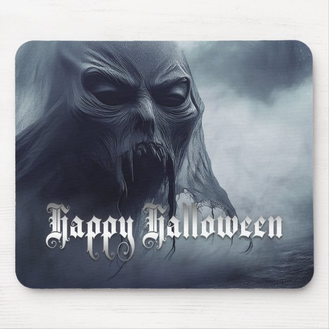 Schwarzer Geist in einer höllischen Landschaft - H Mousepad (Vorne)