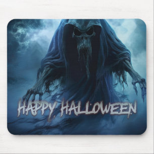 Schwarzer Geist in einer höllischen Landschaft - H Mousepad