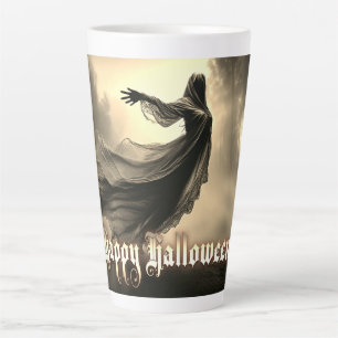 Schwarzer Geist in Höllscape - Halloween Milchtasse