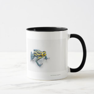 Schwarzer, gelber und blauer Gift-Pfeil-Frosch Tasse