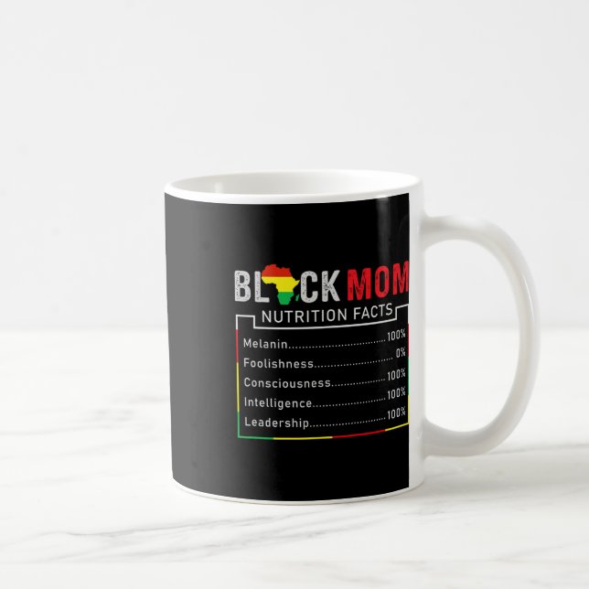 Schwarzer Geschichte Muttertag Melanin Afroamerika Kaffeetasse (Rechts)