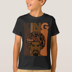 Schwarzer Geschichtskönig Vater Melanin Afroamerik T-Shirt