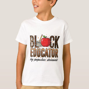 Schwarzer Geschichtslehrer Auf Volksnachfrage Lehr T-Shirt