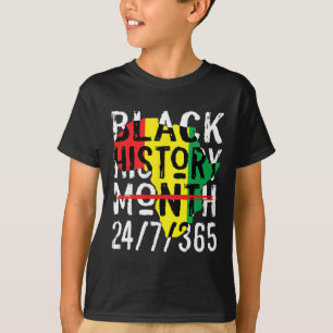 Schwarzer Geschichtsmonat 247365 Afrika Karte Mela T-Shirt