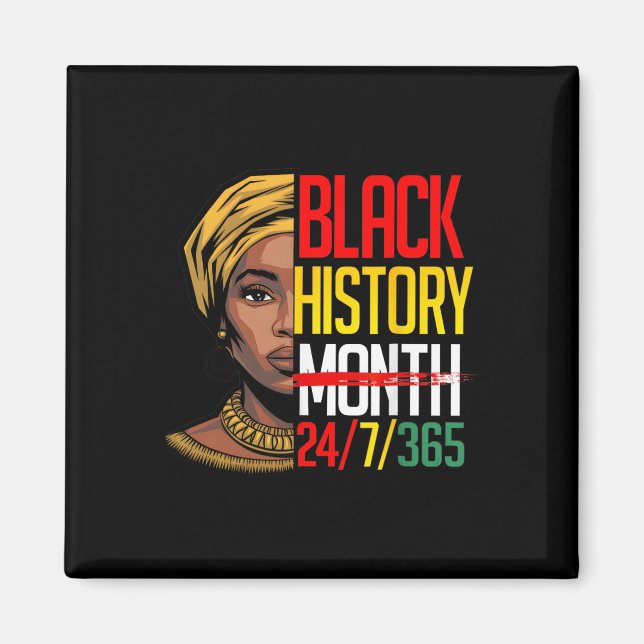 Schwarzer Geschichtsmonat 247365 Afrikanischer Mel Magnet (Vorne)