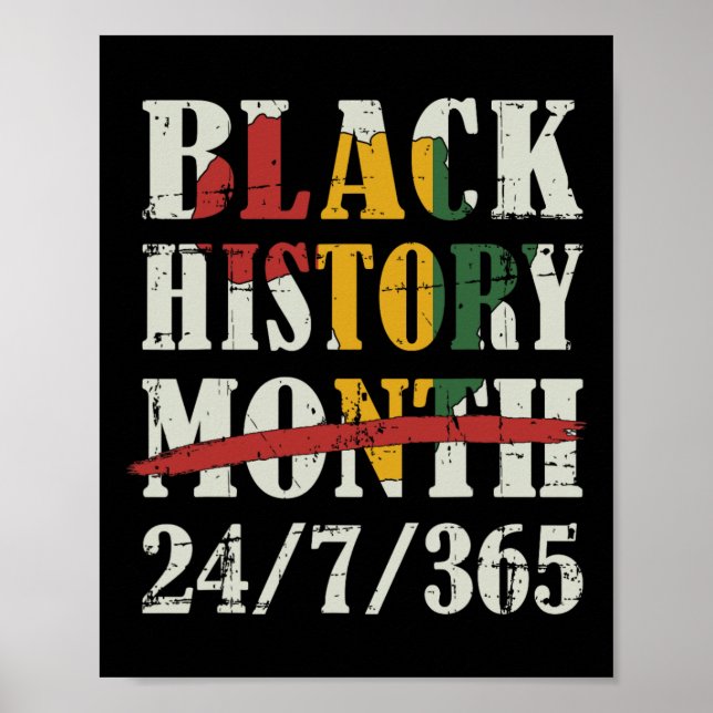 Schwarzer Geschichtsmonat 247365 Mit Afrikanischer Poster (Vorne)