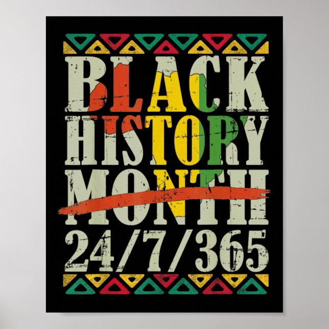 Schwarzer Geschichtsmonat 247365 Mit Afrikanischer Poster (Vorne)