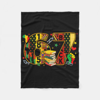 Schwarzer Geschichtsmonat 67 Six Seven Meme Afroam Fleecedecke