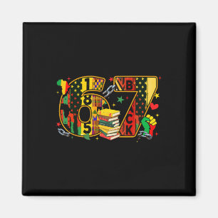 Schwarzer Geschichtsmonat 67 Six Seven Meme Afroam Magnet