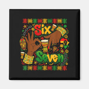 Schwarzer Geschichtsmonat 67 Six Seven Meme Afroam Magnet