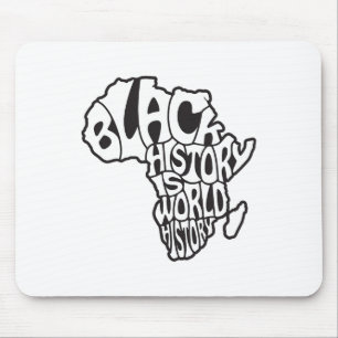 Schwarzer Geschichtsmonat Afrika-Karte Design Bild Mousepad