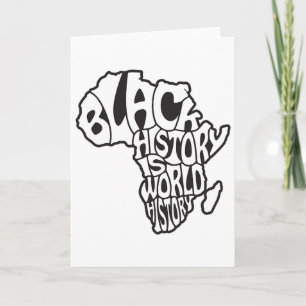 Schwarzer Geschichtsmonat Afrika-Karten-Design Bil Karte