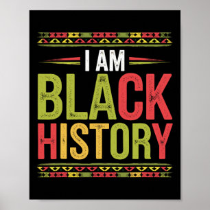 Schwarzer Geschichtsmonat Afrikanische Wurzeln Afr Poster
