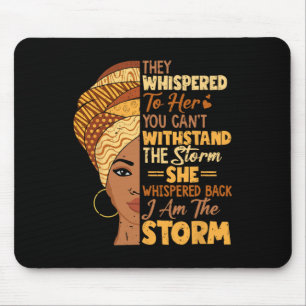 Schwarzer Geschichtsmonat Afrikanisches Mädchen Fr Mousepad