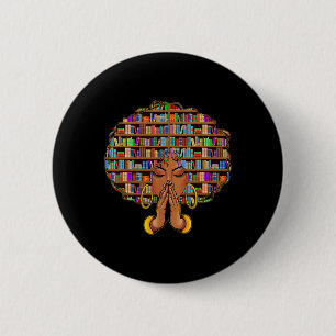 Schwarzer Geschichtsmonat Afro Frauen Mädchen Buch Button