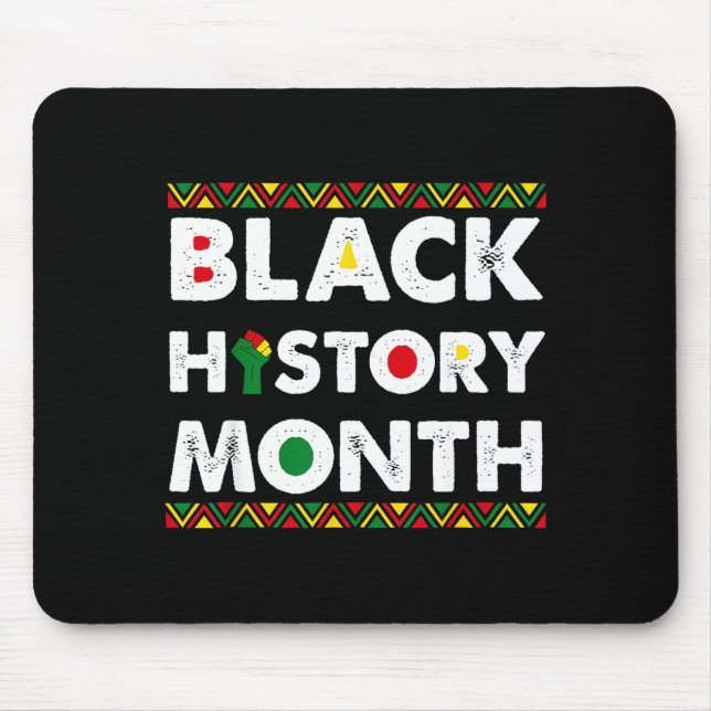 Schwarzer Geschichtsmonat Afroamerikanische Männer Mousepad (Vorne)