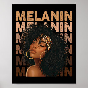 Schwarzer Geschichtsmonat Afroamerikanische Melani Poster