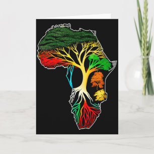 Schwarzer Geschichtsmonat Afroamerikanische Vorfah Karte