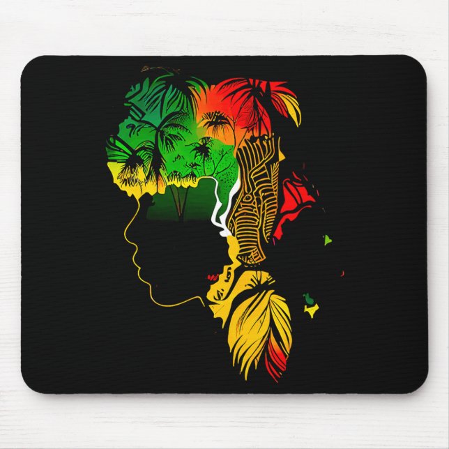 Schwarzer Geschichtsmonat Afroamerikanische Vorfah Mousepad (Vorne)