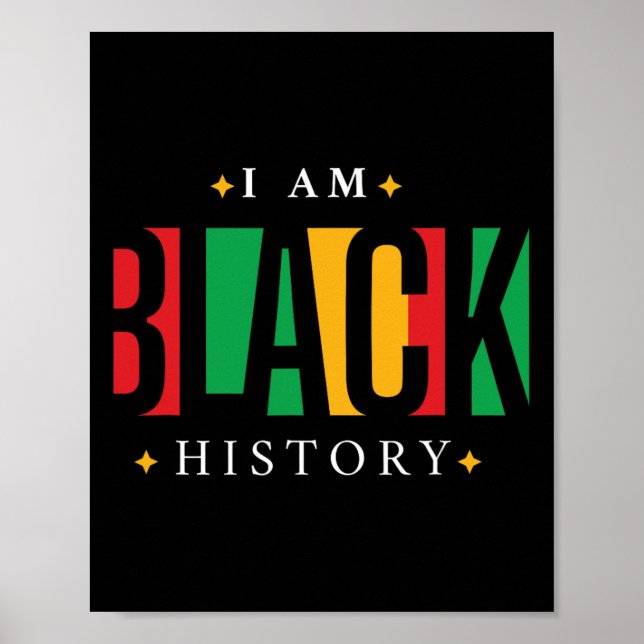 Schwarzer Geschichtsmonat Afroamerikanischer Stolz Poster (Vorne)