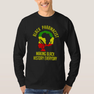 Schwarzer Geschichtsmonat Apotheker Flagge Afroame T-Shirt