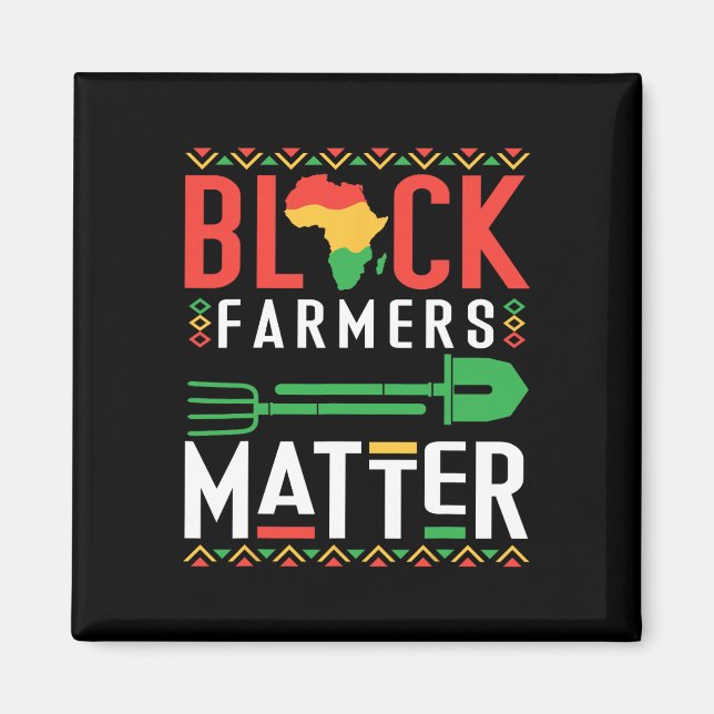 Schwarzer Geschichtsmonat Bauern Problem Afroameri Magnet (Vorne)