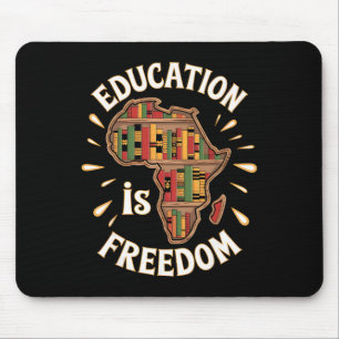 Schwarzer Geschichtsmonat Bildung Freiheit Afroame Mousepad