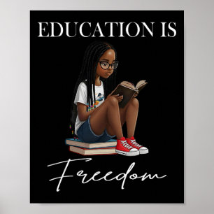 Schwarzer Geschichtsmonat Bildung Ist Freiheit Büc Poster