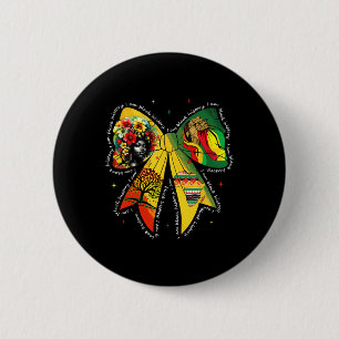 Schwarzer-Geschichtsmonat-Coquette-Schleife Afrika Button
