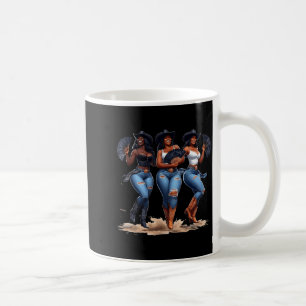 Schwarzer Geschichtsmonat Cowgirl Western Afro Sch Kaffeetasse