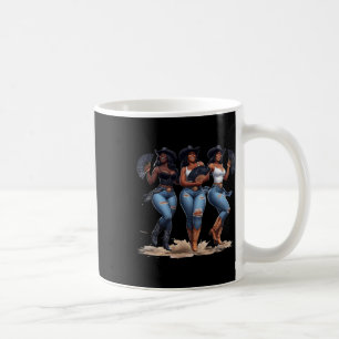 Schwarzer Geschichtsmonat Cowgirl Western Afro Sch Kaffeetasse