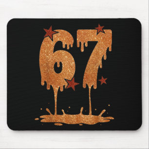 Schwarzer Geschichtsmonat Dripping 67 Cool Meme 6 Mousepad