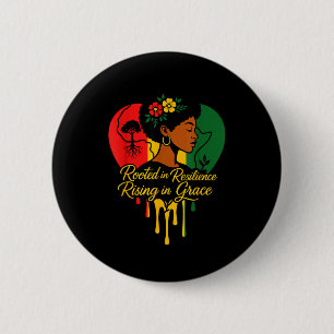 Schwarzer Geschichtsmonat Erbe afroamerikanisch Button
