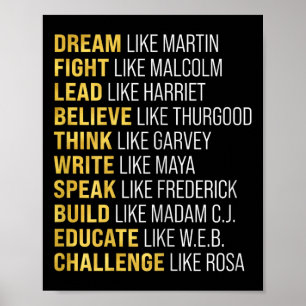 Schwarzer Geschichtsmonat Kinder Stolz Afrikanisch Poster