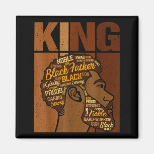 Schwarzer Geschichtsmonat König Afrikaner Melanin Magnet