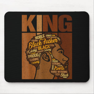 Schwarzer Geschichtsmonat König Afrikaner Melanin Mousepad