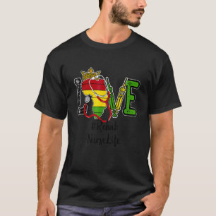 Schwarzer Geschichtsmonat Krankenschwester Rehab K T-Shirt