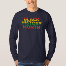 Schwarzer-Geschichtsmonat-Langarm-T-Shirt
