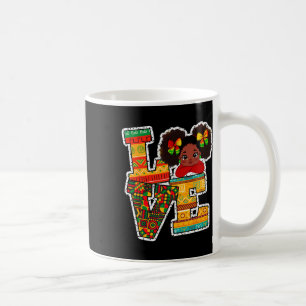 Schwarzer Geschichtsmonat Liebe Afro Kleinkind Mäd Kaffeetasse