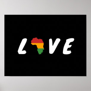 Schwarzer Geschichtsmonat Liebe Poster