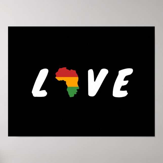 Schwarzer Geschichtsmonat Liebe Poster (Vorne)